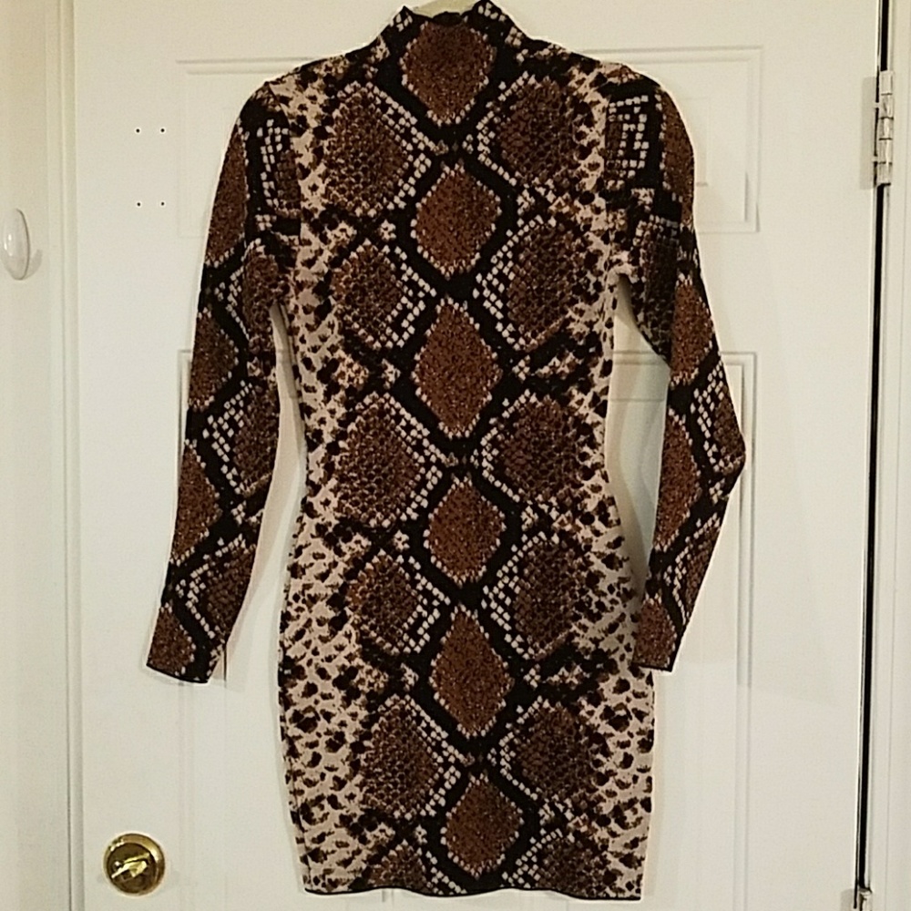 Zara Snake Print Dress NWOT